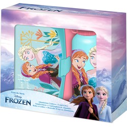 Disney Frozen lunchbox set voor kinderen - 2-delig - roze - aluminium/kunststof - Lunchboxen