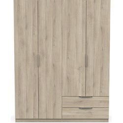 Kast met 4 deuren en 2 laden Ghost - L157,3 cm