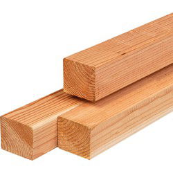 Regel Red Class Wood 4,5x4,5x300 cm Tuindeco