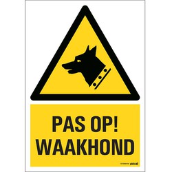 Combi-Bord 23x33 cm Pas op waakhond