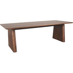LABEL51 Eetkamertafel Jule - Walnoot - Eiken - 210x100 cm