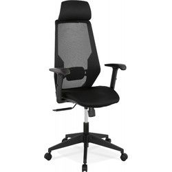 Ergonomische bureaustoel VEKTOR 60x67x128 cm Zwart