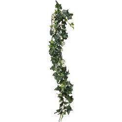 Groene klimop hangplanten 180 cm kunstplanten slinger woonaccessoires/woondecoraties - Kunstplanten