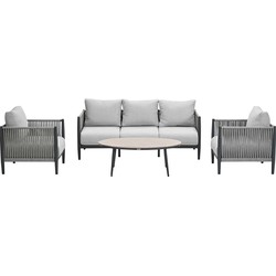 Garden Impressions Tavira loungeset 4-delig - grey sand