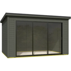 Blokhut Pernilla 385x295 Green Grey