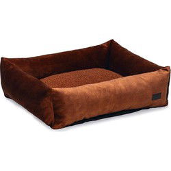 Ligbed polyester 80x70x22cm terra