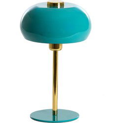 Light&living Tafellamp Ø22x34 cm SURIN glans blauw+goud