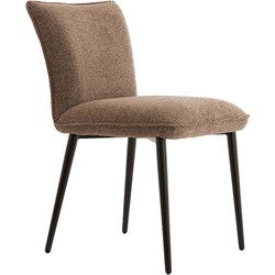 Light&living Eetkamerstoel 58x47x80 cm VADENI bruin-grijs+zwart