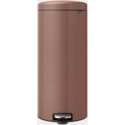 NewIcon Pedaalemmer, 30 liter, kunststof binnenemmer - Satin Taupe