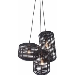 Hanglamp Tanami - Rotan Zwart - 3L