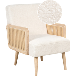 HOJBY - Fauteuil - Lichtbeige - Bouclé