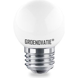 Groenovatie E27 LED Lamp G45 1.5W Warm Wit