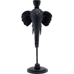 Kare Kandelaar Elephant Head Black 36cm