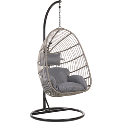 CASOLI - Hangstoel - Grijs - 97 cm - PE rotan