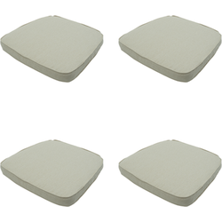 Madison -  Zitkussen Wicker Beige canvas eco+ - Ca. 48x48 cm - Set van 4