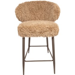 PTMD Ares Bar Chair Hair Brown