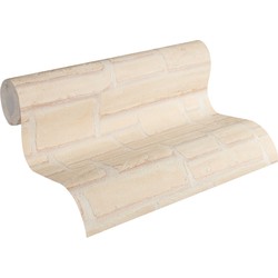 A.S. Création behang steen beige, crème en bruin - 53 cm x 10,05 m - AS-662323