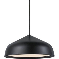 Minimalistische en moderne hanglamp 25cm Ø - zwart