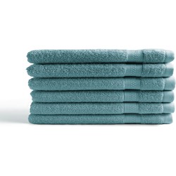 Washandjes Hotel Collectie - 6 stuks - 16x21 - denim blauw