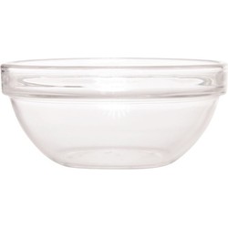 Salade serveerschaal glas 20 cm - Saladeschalen