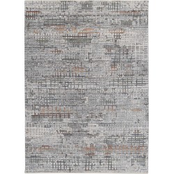 Vercai Rugs Bellagio Collectie - Hoogpolig Vloerkleed - Polyester - Multi -Grijs - 160x240 cm