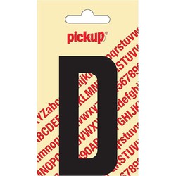 Plakletter Nobel Sticker zwarte letter D