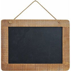 G. Wurm Memo krijtbordje - hanger - 29 x 21 cm - hout - memobordje - Krijtborden