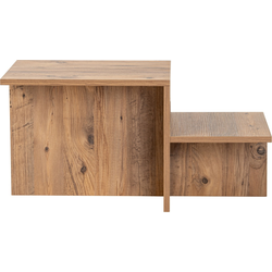 Salontafel 2 niveaus L80 cm - HARMONY