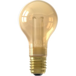 LED Glassfiber GLS-Lamp A60 220-240V 2,3W 60lm E27, goud 1800K dimbaar