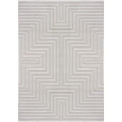 Cara vloerkleed - Labyrinth Modern Japandi - Zilver