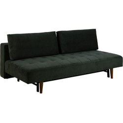 Slaapbank - Donkergroen Stof - 200x105x83cm - Stenhed