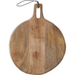 Mica Decorations Duko Serveerplank - Ø28 cm - 100% FSC Mangohout - Bruin