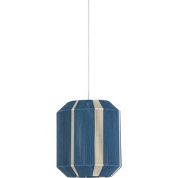 Light & Living - hanglamp - Kozana - blauw - textiel - E27 - 2982772