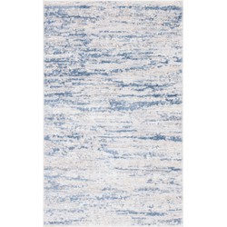 Safavieh Modern Abstract Indoor Woven Area Rug, Amelia Collection, ALA768, in Ivory & Blue, 91 X 152 cm