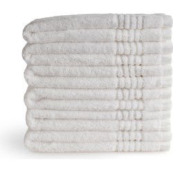PHLOX Gastendoek Set 30x50 cm - 6 stuks - 600 g/m2 Zacht Katoen - Supreme Collectie - Wit