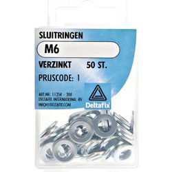 Sluitringen m6 verz 50st