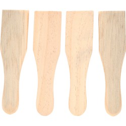 4x Raclette spatels hout 14 cm - Keukenspatels