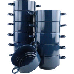 OTIX Soepkommen - met Oor - Set van 12 - Schaaltjes - 510ml - Blauw - HARMONY