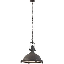 Mexlite hanglamp Eliga - bruin - metaal - 40 cm - E27 fitting - 7636B