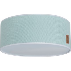 Baby's Only Gebreide Plafondlamp babykamer - Plafonnière Classic - Mint - Ø35 cm - Inclusief pendel - E27 fitting - 13 watt