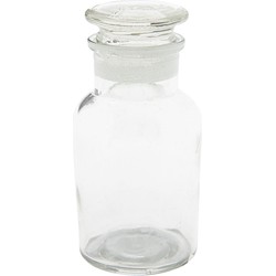 Clayre & Eef Decoratie Fles  Ø 6x11 cm Glas Decoratie Kan