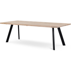 Fred houten eettafel whitewash - 240 x 100 cm