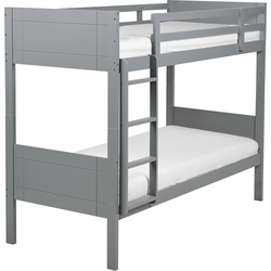 MAULDE - Stapelbed - Grijs - 90 x 200 cm - Rubberhout