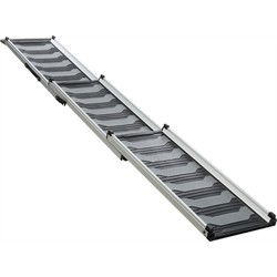 TRIXIE LOOPPLANK TELESCOPISCH TOT 90 KG ZWART / GRIJS 78-175X40 CM
