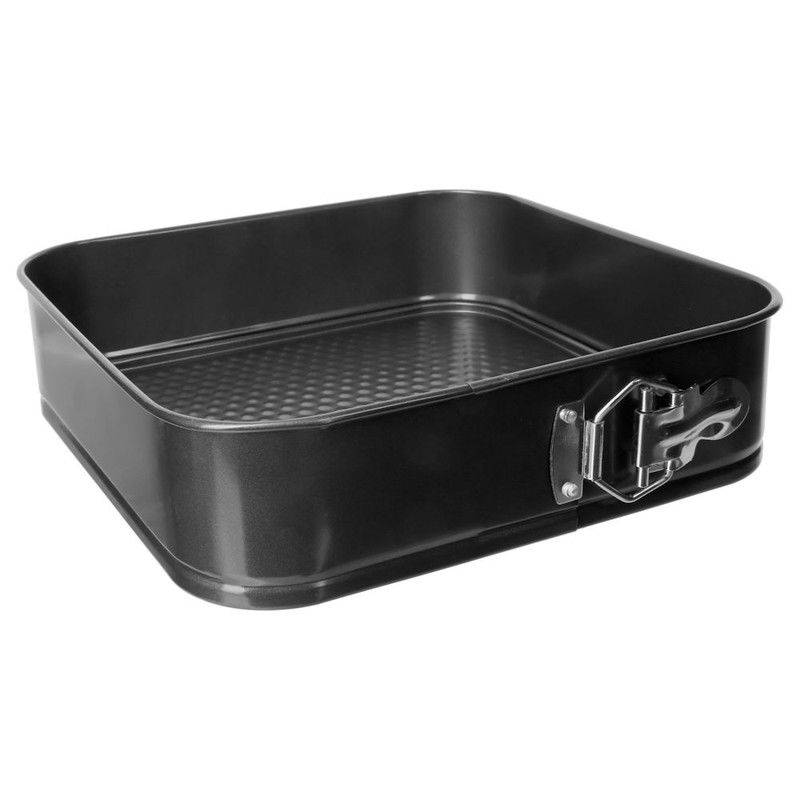 Decopatent® Vierkante Springvorm Bakvorm - Ø26 Cm - Vierkant - Metaal - Bakvorm - Cakevorm - Taartvorm - 
