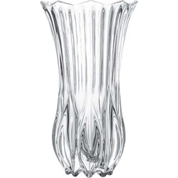 Gerimport Bloemenvaas - helder glas - D13 x 23 cm - Vazen