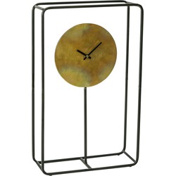 PTMD Lennox Rechthoekige Klok - 30 x 12 x 49 cm - Metaal - Goud