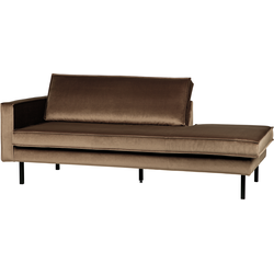 BePureHome Rodeo Daybed Links - Velvet - Taupe - 85x203x86