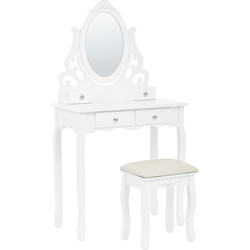 Beliani AMOUR - Kaptafel-Wit-MDF