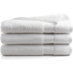 DoubleDry Hotel Badhanddoeken 70 x 140 cm – Set van 3 – 100% Katoen 500 g/m2 – Zacht & Absorberend -  Wit
